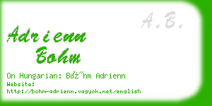 adrienn bohm business card